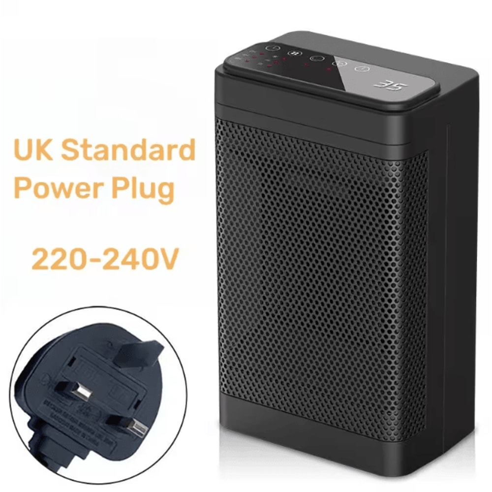 Portable PTC Ceramic Fan Heater With Remote Oscillating Desktop Space Heater For Home Office 6