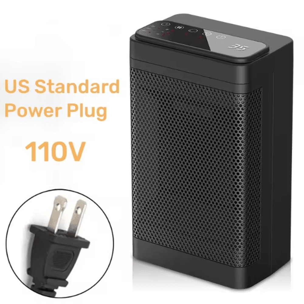 Portable PTC Ceramic Fan Heater With Remote Oscillating Desktop Space Heater For Home Office 4