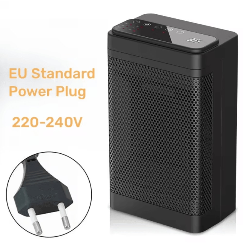 Portable PTC Ceramic Fan Heater With Remote Oscillating Desktop Space Heater For Home Office 5