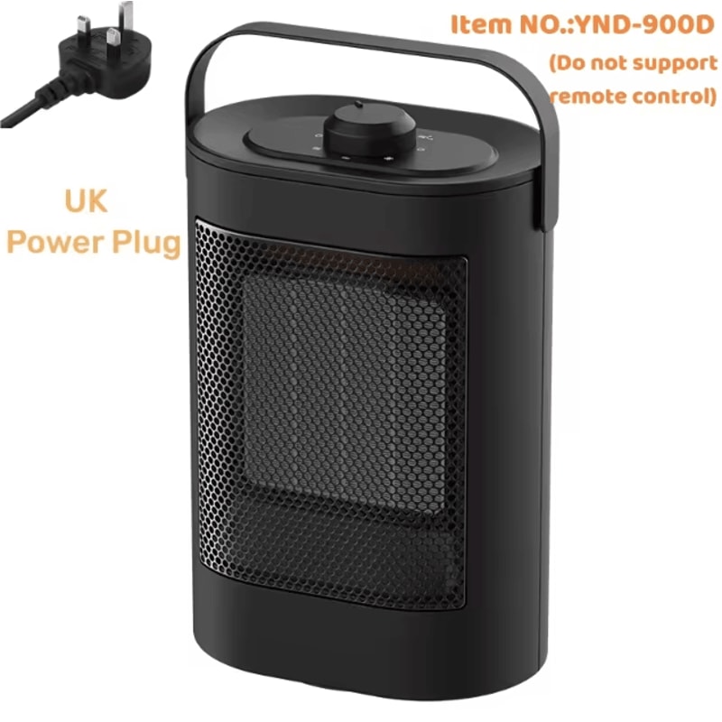 Portable PTC Ceramic Fan Heater With Remote Oscillating Desktop Space Heater For Home Office 8