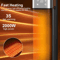 2000W Intelligent Digital Space Heater EU Plug Portable PTC Fan Heater With Remote Control Timer 1