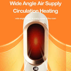 portable mini ptc ceramic fan heater – desktop fast heating space heater for home & office