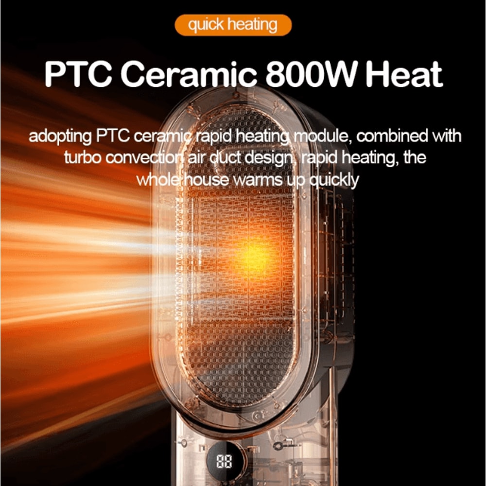 Portable Mini PTC Ceramic Fan Heater Desktop Fast Heating Space Heater For Home Office 3