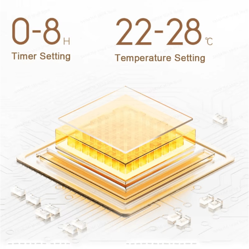 MIJIA Graphene Heater Fan Smart PTC Ceramic Oscillating Space Heater With Timer Digital Control 4