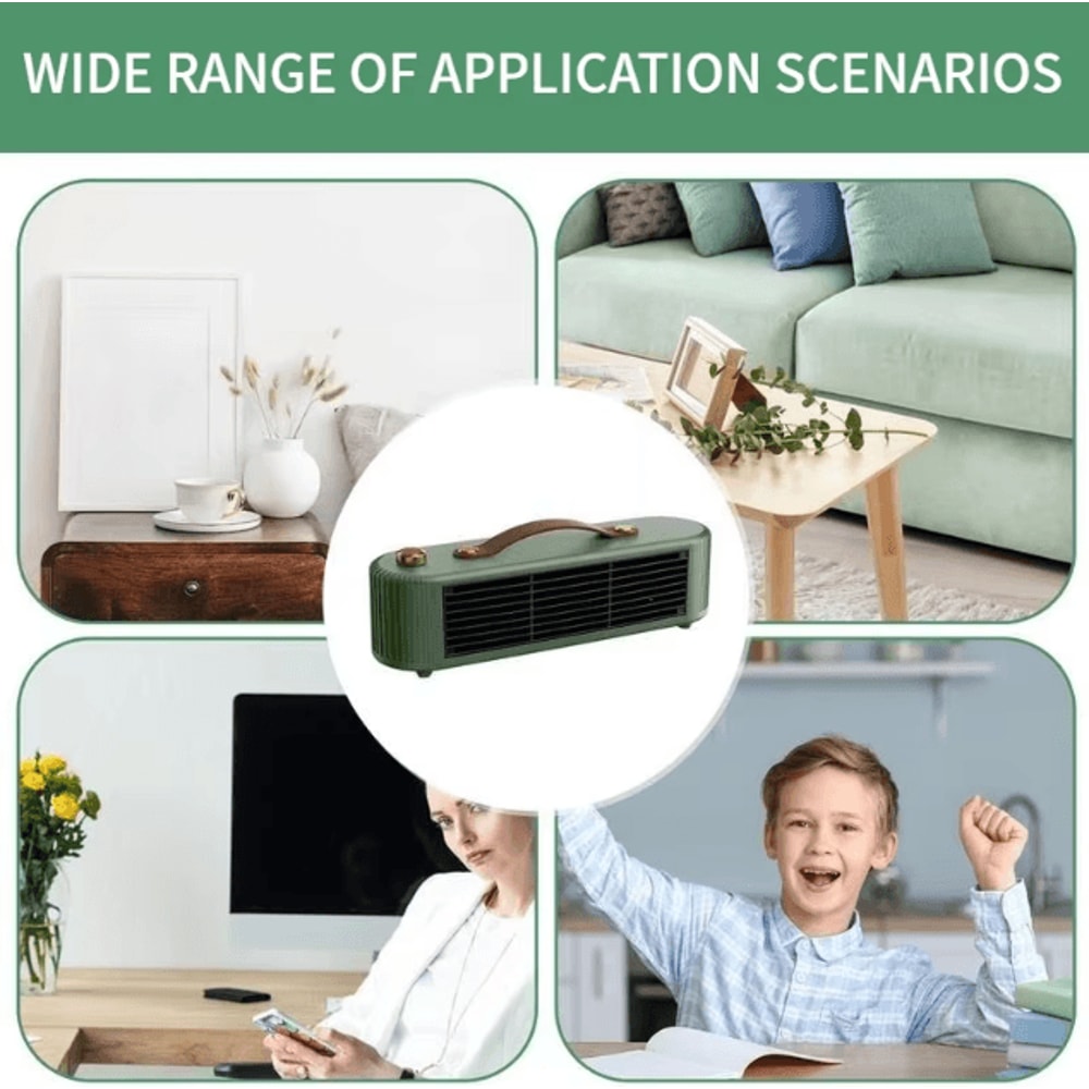 Compact PTC Ceramic Tabletop Space Heater Portable Fast Heating Electric Heater For Desk Home 4