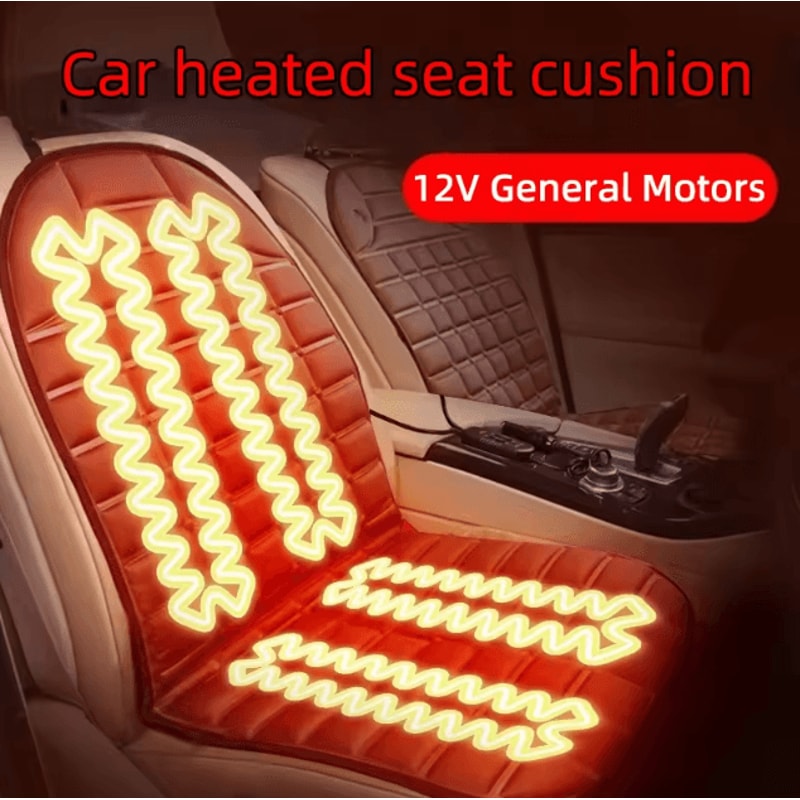 12V Electric Car Heated Seat Cushion Quick Heating Winter Seat Warmer For Vehicles 0