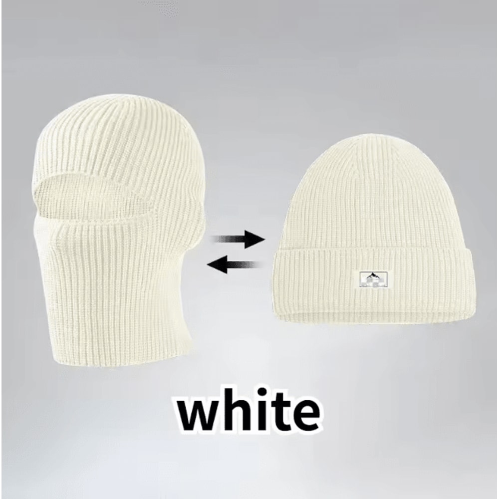 2in1 Winter Balaclava Beanie Windproof Full Face Ski Mask Hat For Cycling Outdoor Sports 9