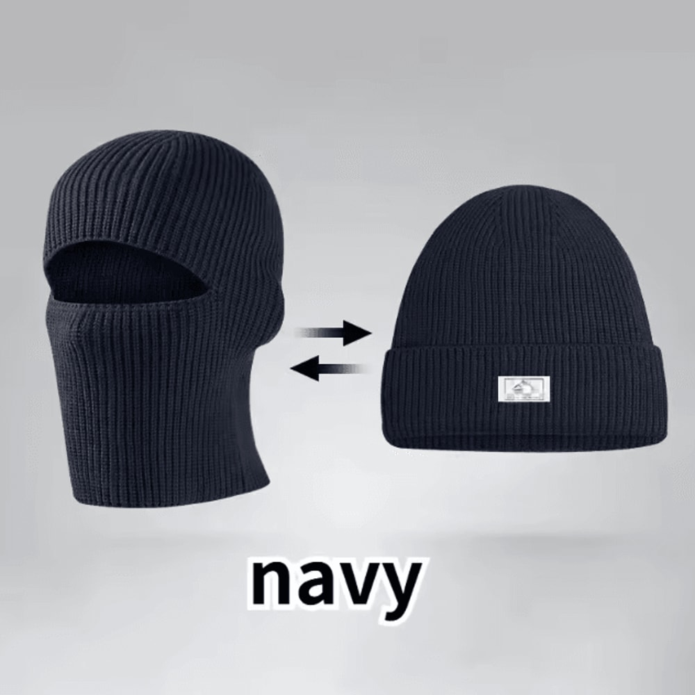 2in1 Winter Balaclava Beanie Windproof Full Face Ski Mask Hat For Cycling Outdoor Sports 7