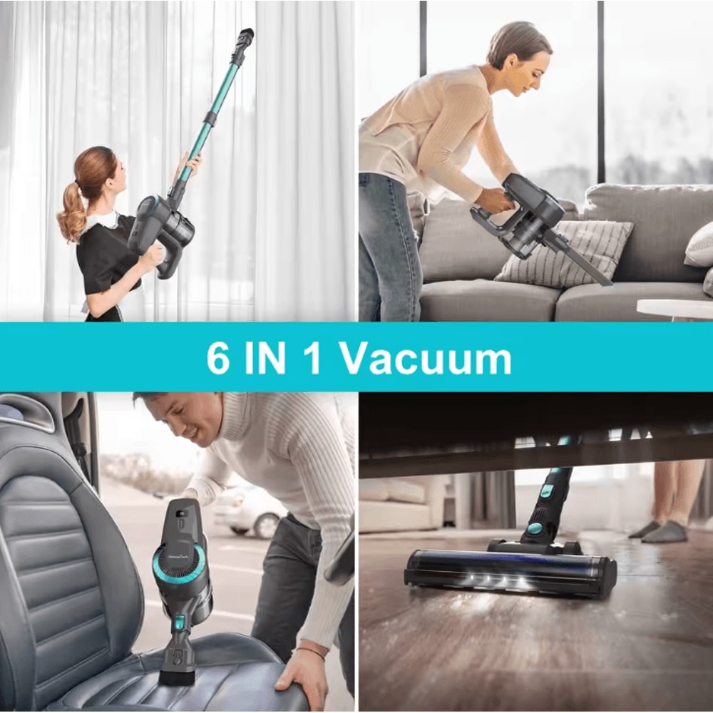 YISORA N300 Cordless Stick Vacuum 20KPa Lightweight Vacuum Cleaner For Carpet Hard Floors Pet Hai 1