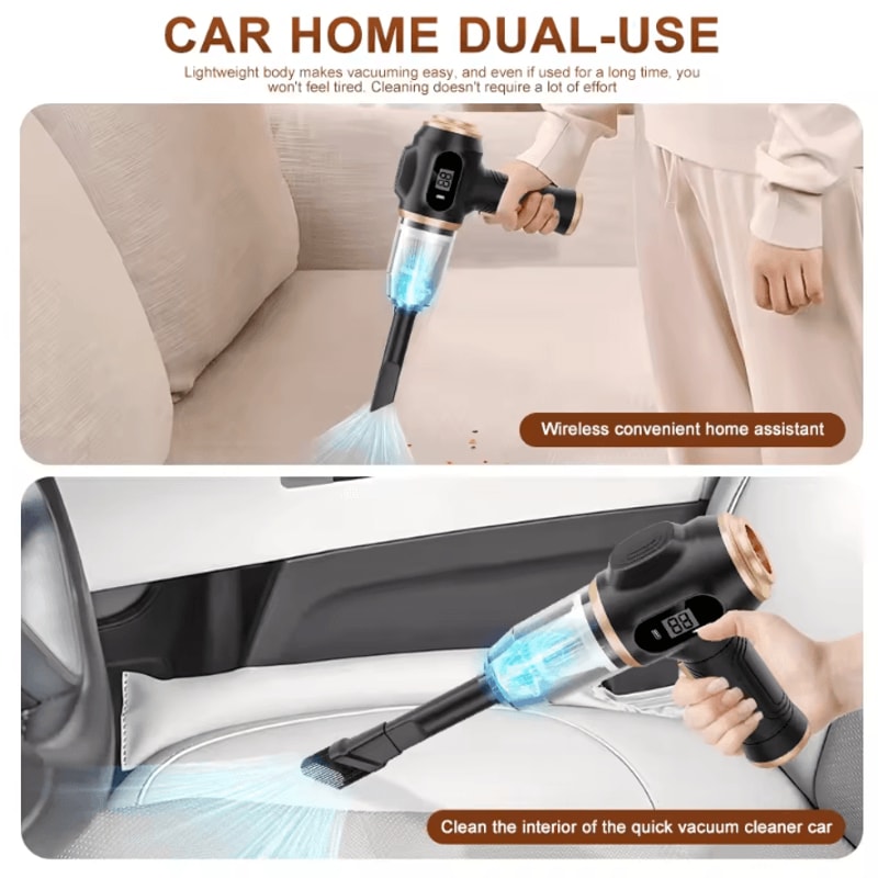 SwiftClean Cordless Handheld Vacuum Portable Car Vacuum For Dust Debris Pet Hair 3