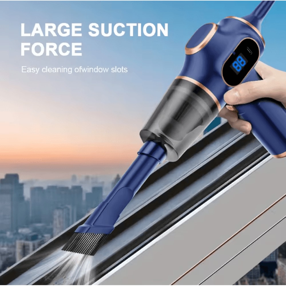 TurboClean Wireless Car Vacuum Cleaner HighPower Mini Handheld Vacuum For Home Sofa Car 4