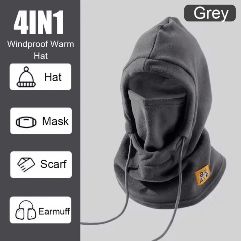 ArcticShield Polar Fleece Balaclava Hood Windproof Winter Face Mask With Neck Cover 1