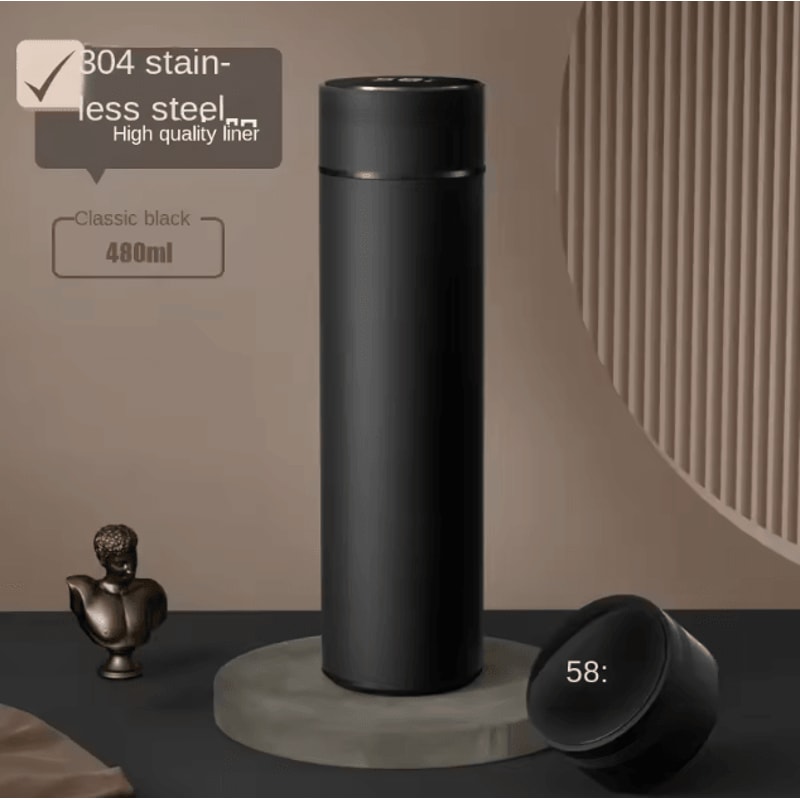 SmartTemp 500ML Digital Thermos Bottle Stainless Steel Vacuum Flask With Temperature Display 10