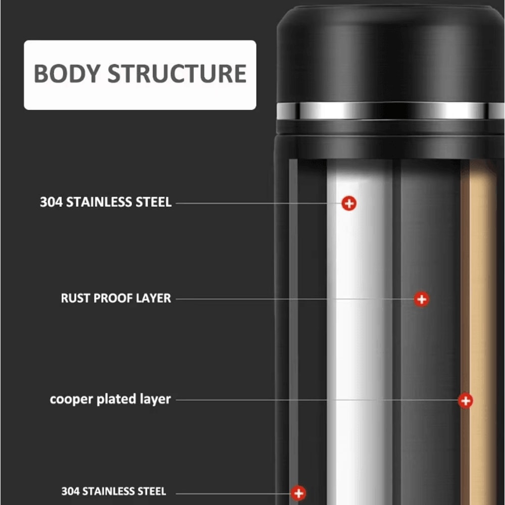 SmartTemp 500ML Digital Thermos Bottle Stainless Steel Vacuum Flask With Temperature Display 2