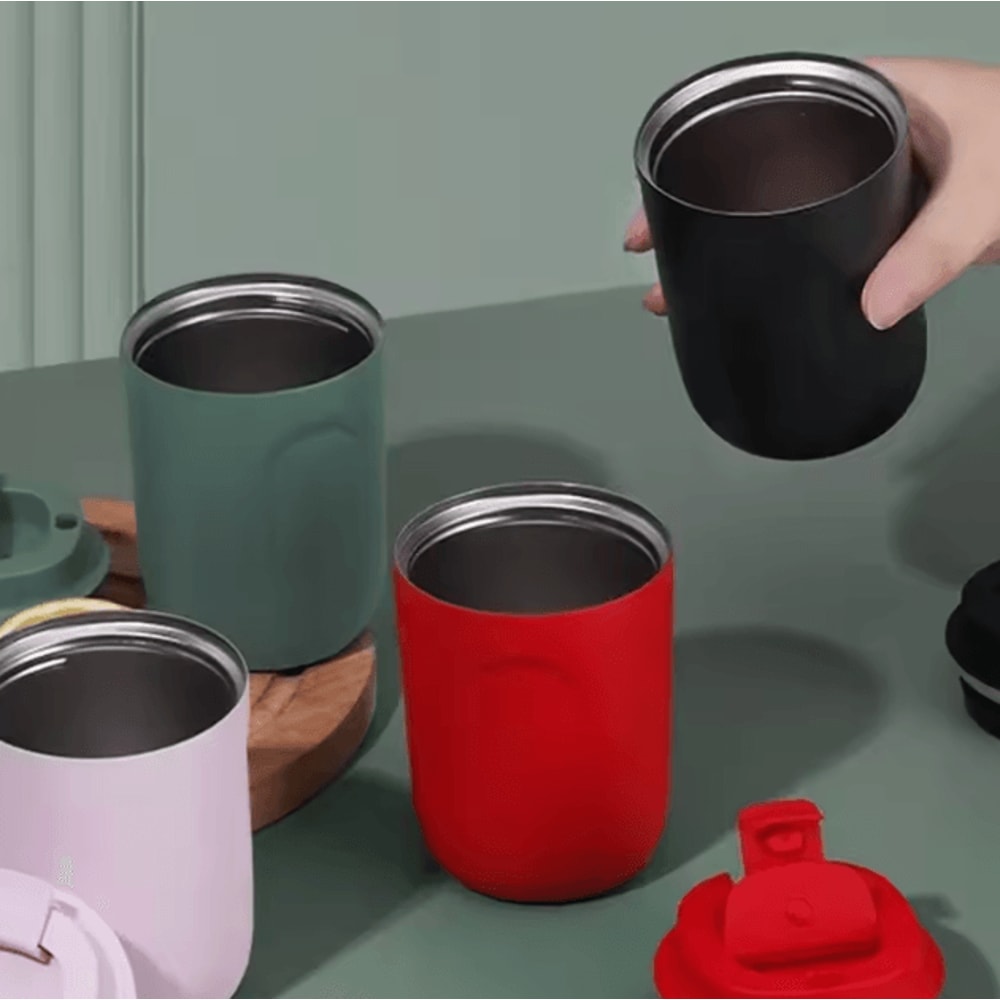 MiniTherm Stainless Steel Thermos Bottle Compact Insulated Travel Mug For Coffee Drinks 2