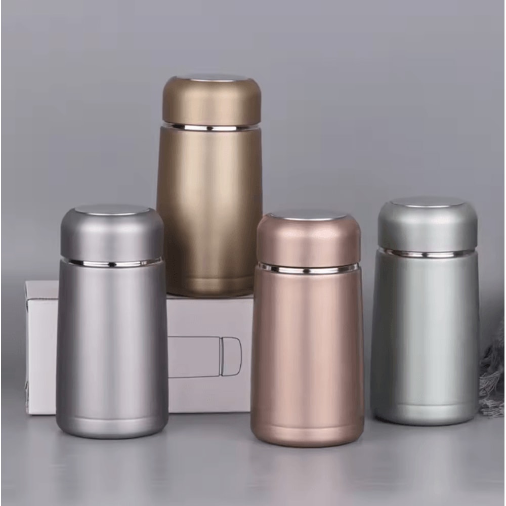 MiniCharm Cute Thermos Bottle 350ML Stainless Steel Insulated Travel Mug For Coffee Drinks 0