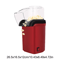 HOMEFISH Mini Electric Popcorn Machine Hot Air OilFree Popcorn Maker For Home Kitchen 4