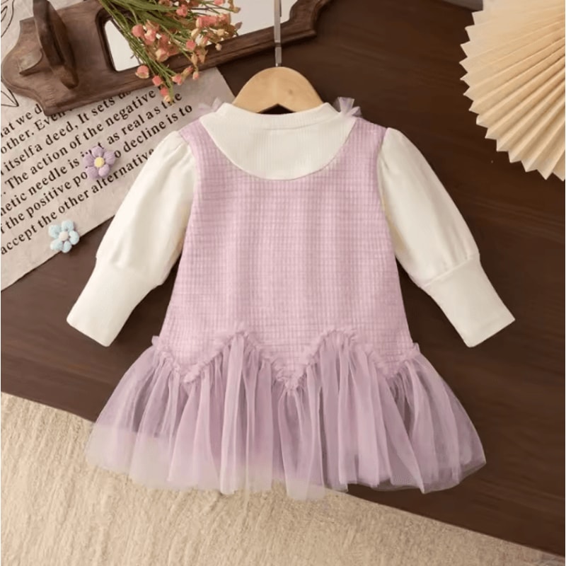 SweetBelle Baby Girl Princess Dress Long Sleeve Tulle Toddler Party Dress 13Y 1