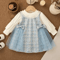 SweetRibbon Baby Girl Princess Dress Korean Style Long Sleeve Tulle Toddler Party Dress 0