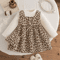 WildCharm Baby Girl Leopard Dress Long Sleeve Ruffle Toddler Princess Dress 13Y 1