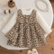 WildCharm Baby Girl Leopard Dress Long Sleeve Ruffle Toddler Princess Dress 13Y 1