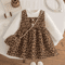 WildCharm Baby Girl Leopard Dress Long Sleeve Ruffle Toddler Princess Dress 13Y 2