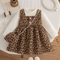 WildCharm Baby Girl Leopard Dress Long Sleeve Ruffle Toddler Princess Dress 13Y 2