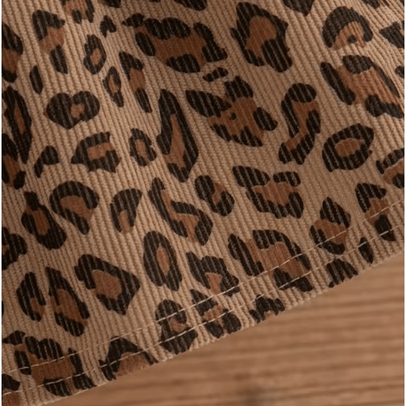 WildCharm Baby Girl Leopard Dress Long Sleeve Ruffle Toddler Princess Dress 13Y 3