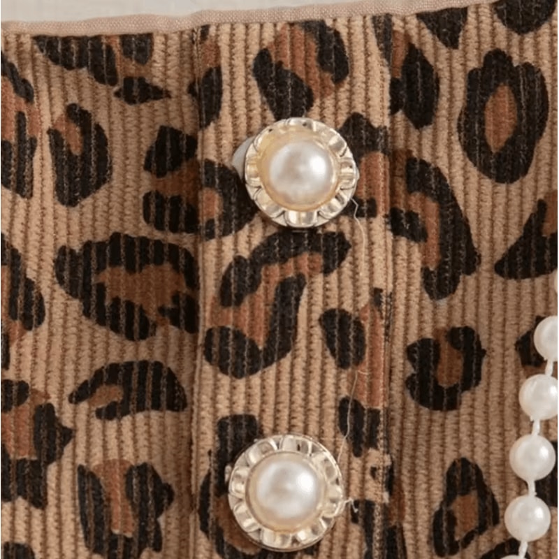 WildCharm Baby Girl Leopard Dress Long Sleeve Ruffle Toddler Princess Dress 13Y 4