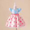 Polka Dot Baby Girl Princess Dress Fluffy Tutu Toddler Birthday Party Dress For Baptism First Birt 2