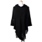 Bohemian Tassel Fringe Poncho Oblique Stripe Womens Cape Shawl Wrap With Stylish Boho Tassels 4