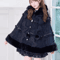 One Size Japanese Big Ribbon Hooded Knitted Cloak Poncho Soft DoubleLayer Womens Winter Cape Jacke 6