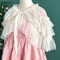 Lolita Lace Kawaii Poncho Cape Sweet Mesh Gothic Lolita Shawl Coat 2