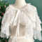 Lolita Lace Kawaii Poncho Cape Sweet Mesh Gothic Lolita Shawl Coat 4