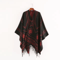 Indian Nepalese Geometric Tassel Poncho Shawl Warm Women Cloak Cape Wrap 3