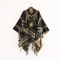 Indian Nepalese Geometric Tassel Poncho Shawl Warm Women Cloak Cape Wrap 5
