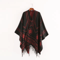 Indian Nepalese Geometric Tassel Poncho Shawl Warm Women Cloak Cape Wrap 6