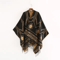 Indian Nepalese Geometric Tassel Poncho Shawl Warm Women Cloak Cape Wrap 7