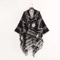 Indian Nepalese Geometric Tassel Poncho Shawl Warm Women Cloak Cape Wrap 8