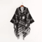 Indian Nepalese Geometric Tassel Poncho Shawl Warm Women Cloak Cape Wrap 8