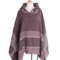 Hooded Fishbone Pattern Women Cape Poncho Autumn Winter Pullover Women Hooded Cloak 9