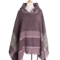 Hooded Fishbone Pattern Women Cape Poncho Autumn Winter Pullover Women Hooded Cloak 9