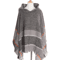 Hooded Fishbone Pattern Women Cape Poncho Autumn Winter Pullover Women Hooded Cloak 10