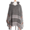 Hooded Fishbone Pattern Women Cape Poncho Autumn Winter Pullover Women Hooded Cloak 10
