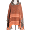 Hooded Fishbone Pattern Women Cape Poncho Autumn Winter Pullover Women Hooded Cloak 5
