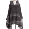 Hooded Fishbone Pattern Women Cape Poncho Autumn Winter Pullover Women Hooded Cloak 6