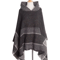 Hooded Fishbone Pattern Women Cape Poncho Autumn Winter Pullover Women Hooded Cloak 6