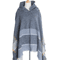 Hooded Fishbone Pattern Women Cape Poncho Autumn Winter Pullover Women Hooded Cloak 8