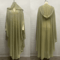 Vintage Hooded Cloak Cape Dress Thin Women Streetwear Poncho Jacket With Diamond Detail 9