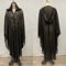 Vintage Hooded Cloak Cape Dress Thin Women Streetwear Poncho Jacket With Diamond Detail 13